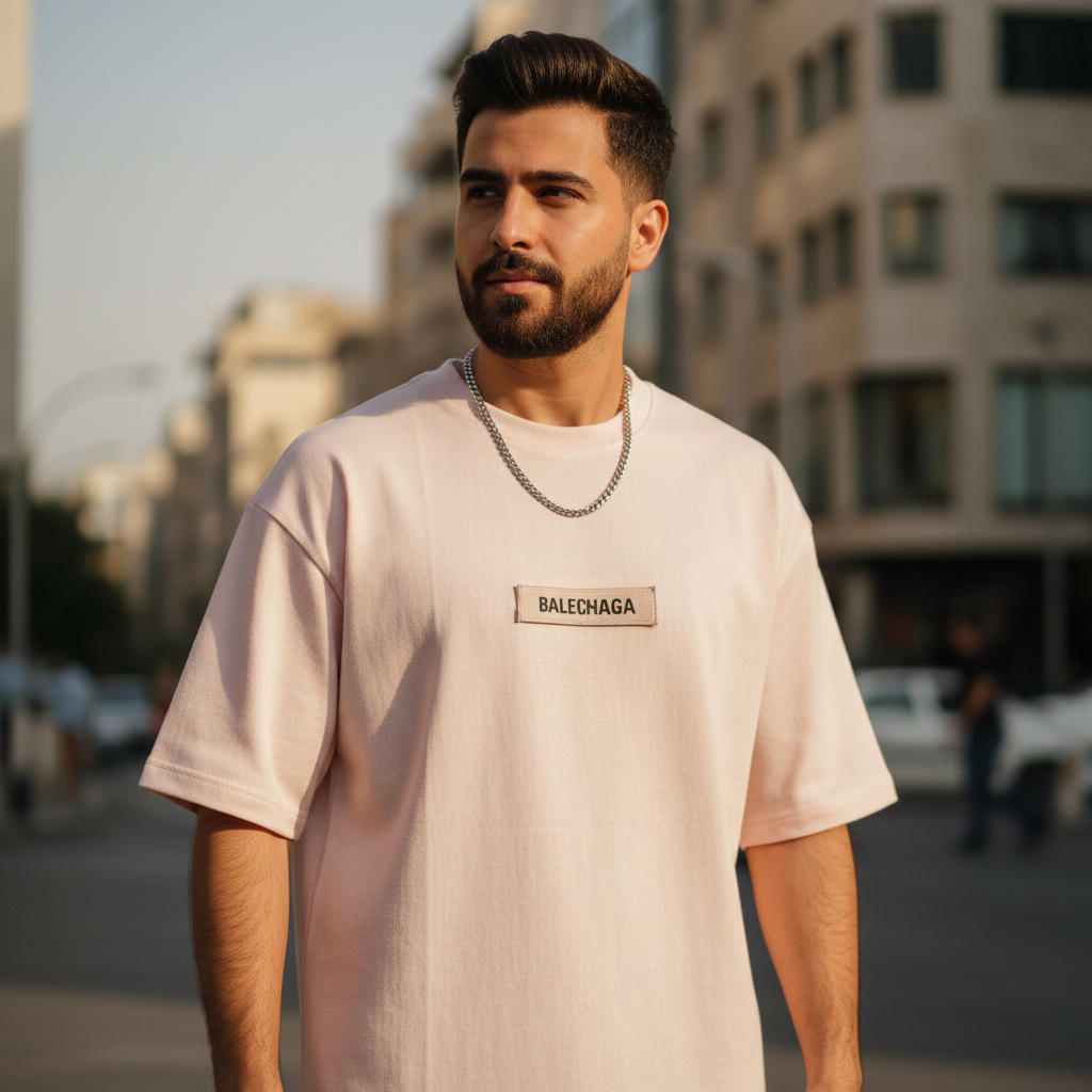 تیشرت مراکشی کبریتی کرم بالنسیاگا