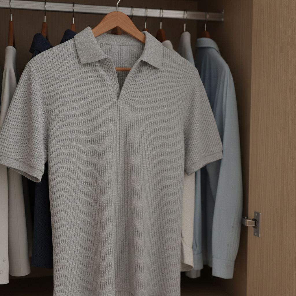 تیشرت میله ای یقه دار tavar-طوسی